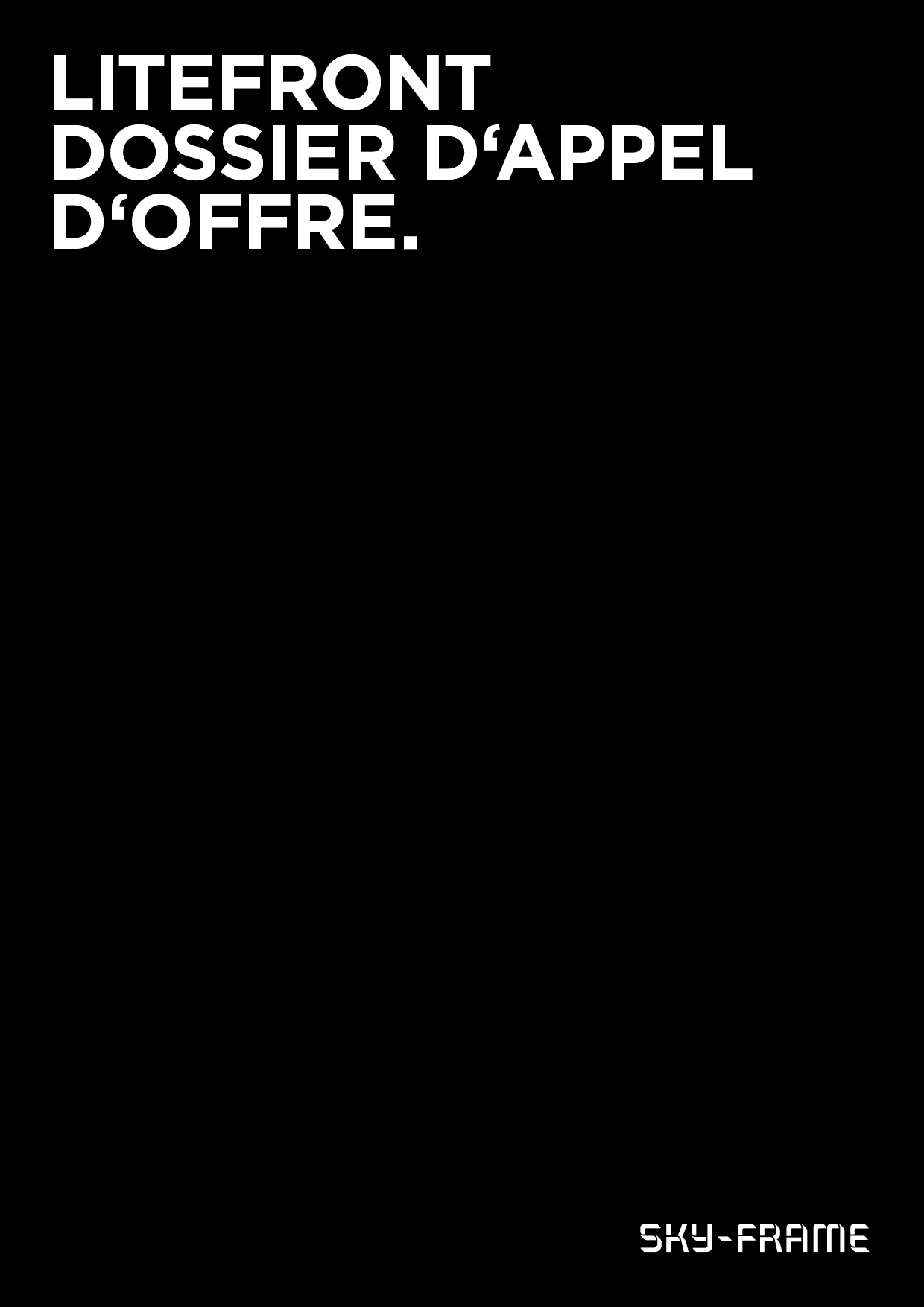 Preview for Dossier d'appel d'offre