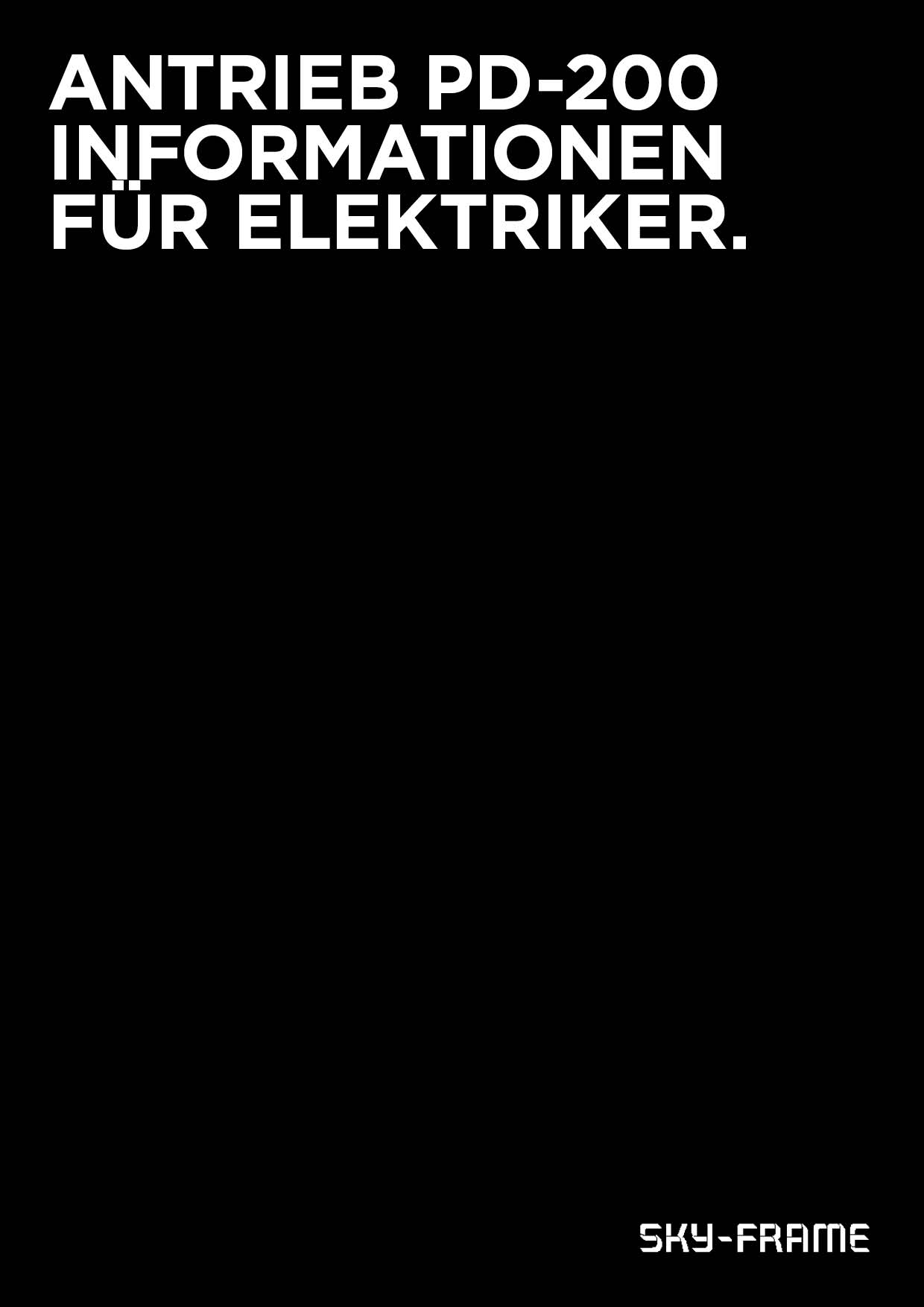 Preview for Informationen für Elektriker