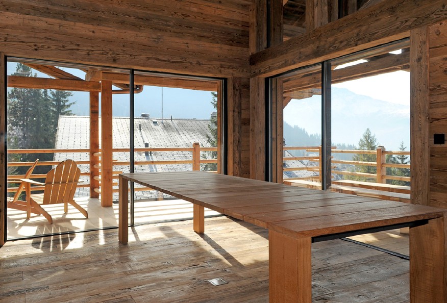 Holzchalet - Schiebefenster - Chalet Marmotte, CH