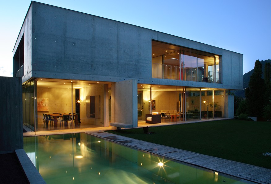 Fensterfront schwellenlos - Sky-Frame 2 - Casa a Lugano, CH