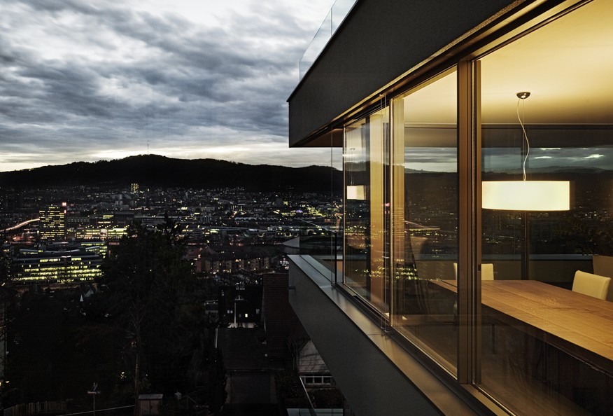 Panorama - raumhohe Schiebefenster Sky-Frame - Ottenbergstrasse, CH