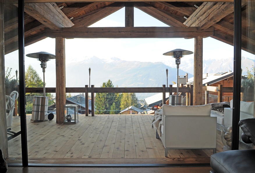 Bergpanorama Chalet - Sky-Frame 3 - Chalet Aiguille Blanche, CH